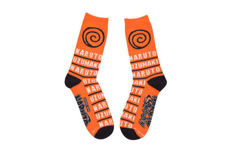 Naruto Shippuden 2 Pair Pack Crew Socks, One Size