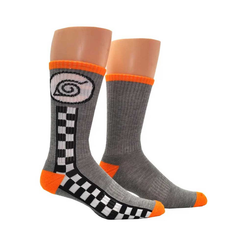 Naruto Shippuden Hidden Leaf Village Athletic Crew Socks, One Size
