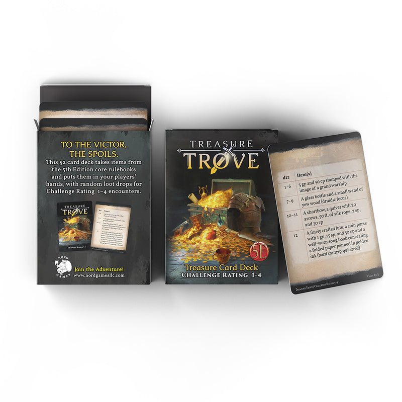 Game Master's Toolbox: Treasure Trove Card Deck 1-4