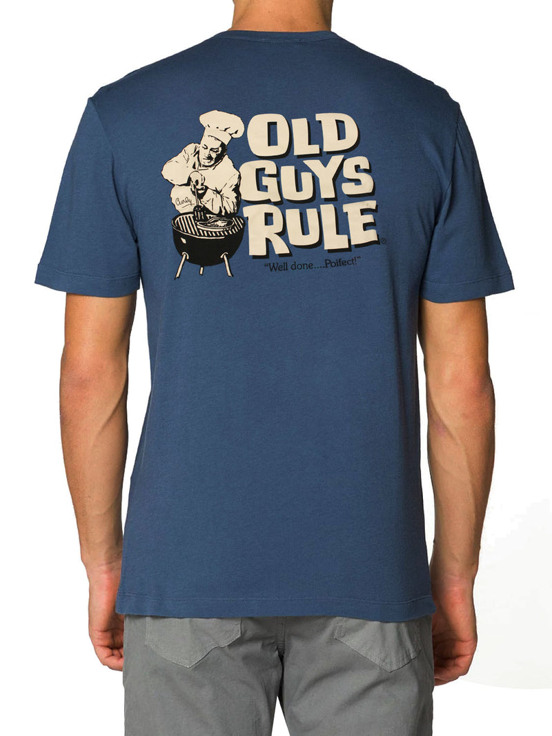 Old Guys Rule Three Stooges Curly BBQ T-Shirt
