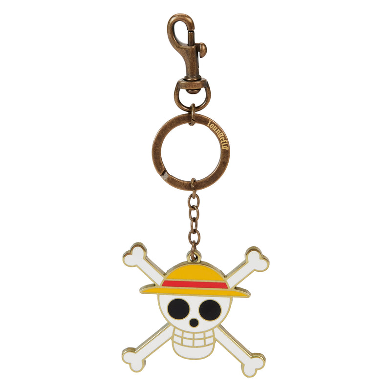 One Piece Skull Enamel Keychain