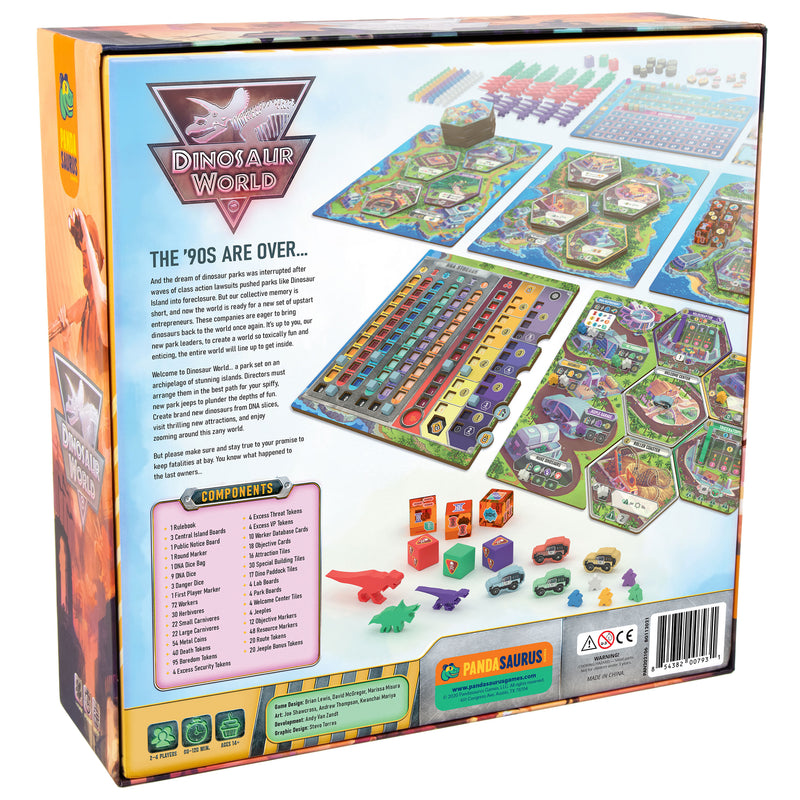 Dinosaur World Strategy Board Game