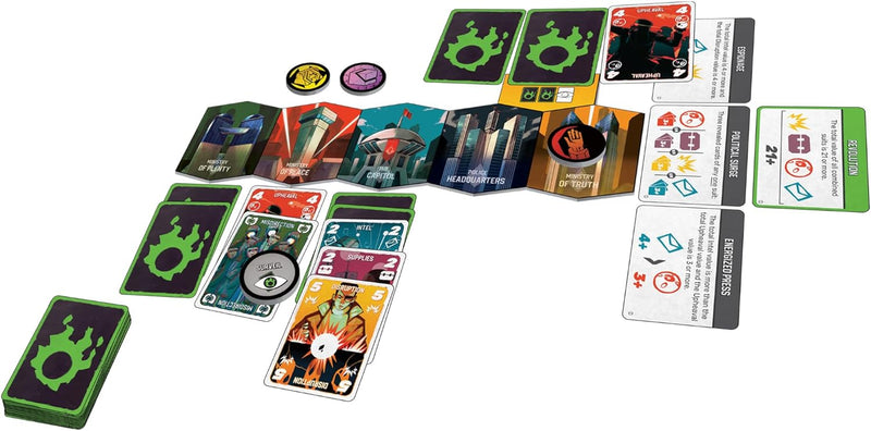 Unrest Card Game | The Asymmetric Game of Rebellion and Control