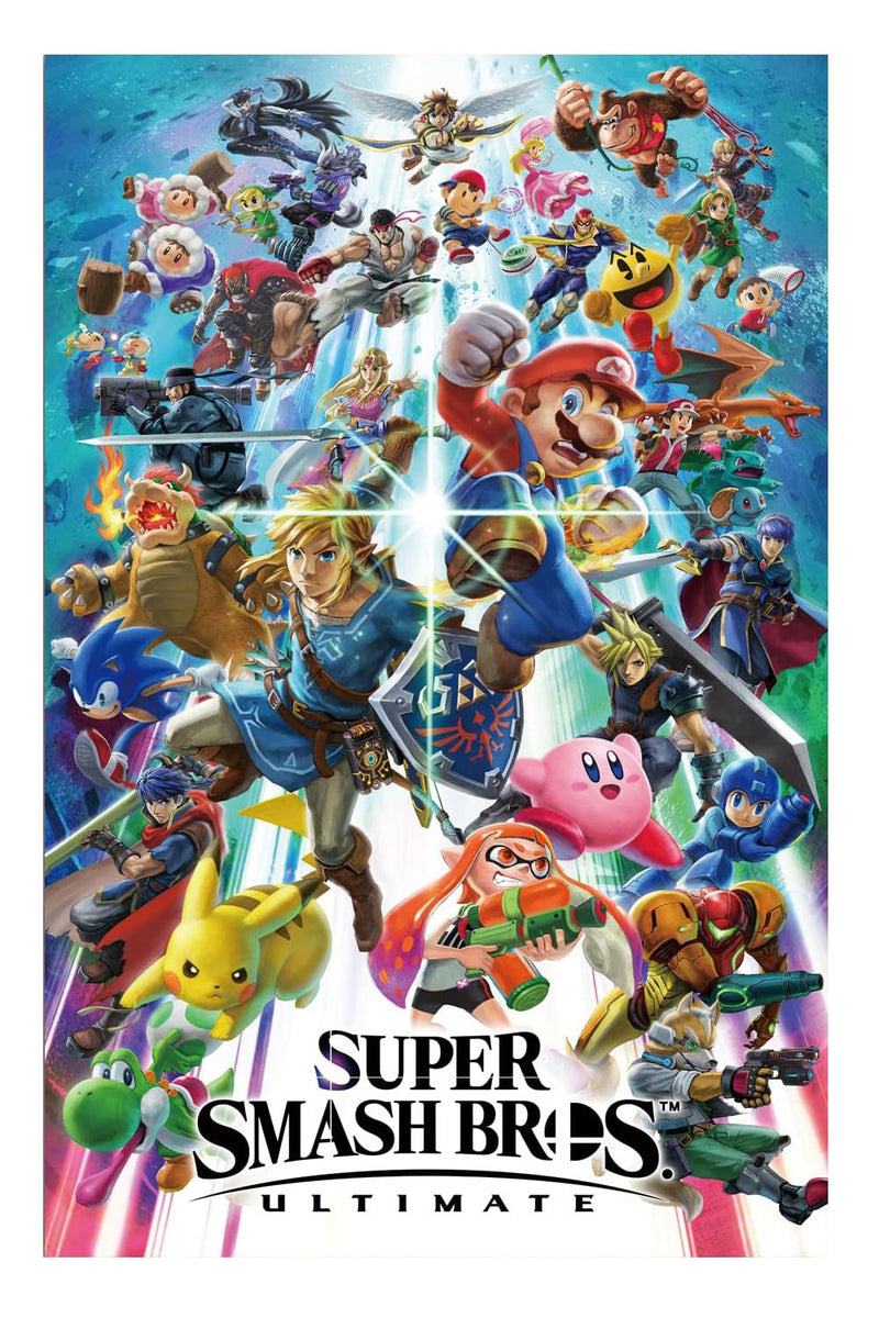 Nintendo Super Smash Bros Ultimate Poster (Cardboard Backing)