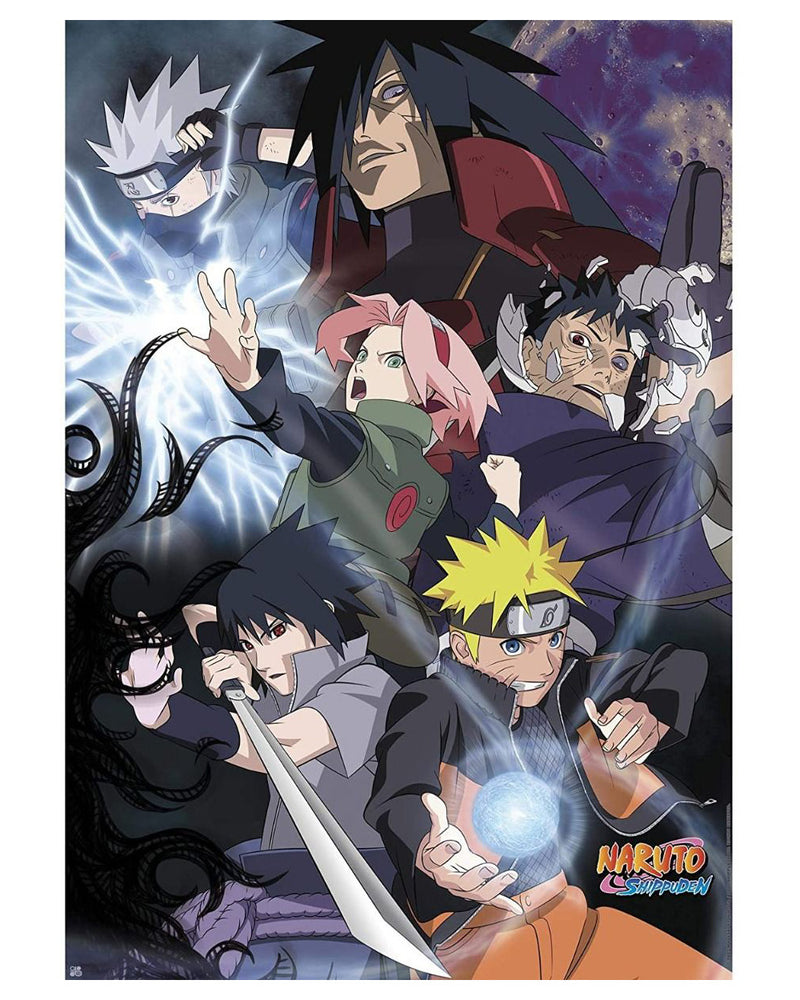 Naruto Shippuden Ninja War Poster (Cardboard Backing)