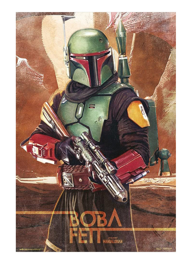 Star Wars Boba Fett Poster (Cardboard Backing)