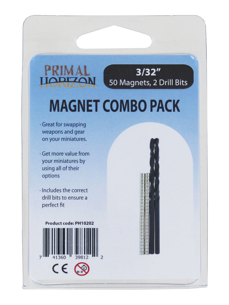 Combo Pack: 3/32 X 1/16 Magnets.+ Drill Bits