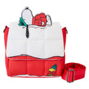 Peanuts Snoopy & Woodstock Snow Day Doghouse Crossbody Bag