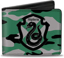 Harry Potter Slytherin Crest Camo Bi-Fold Wallet