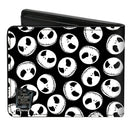 Nightmare Before Christmas Jack Skellington Expressions Bi-Fold Wallet