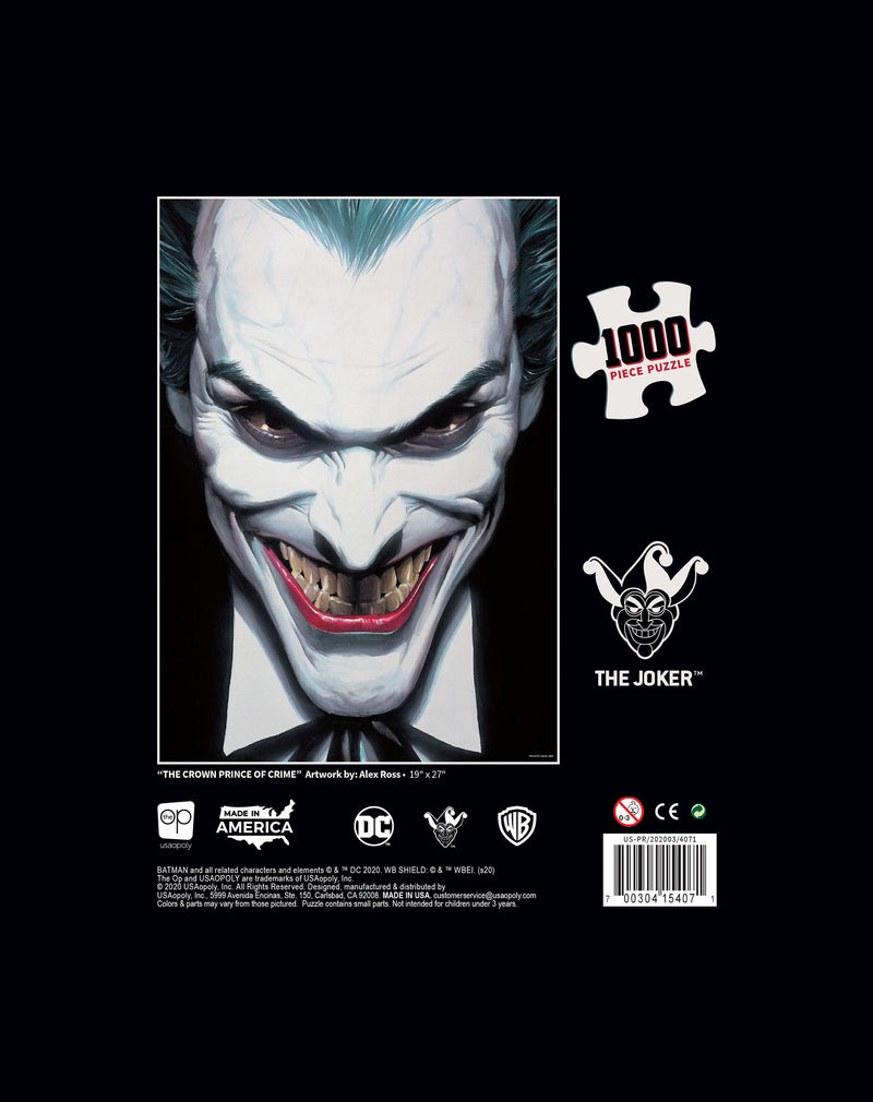 DC Comics: The Joker Crown Prince of Crime Jigsaw Puzzle - 1000 Pieces