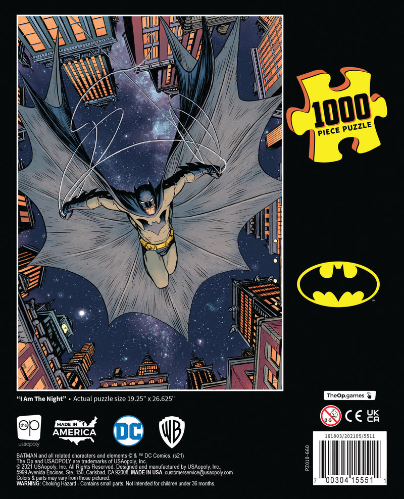 DC Comics Batman I Am The Night Jigsaw Puzzle, 1000-Pieces