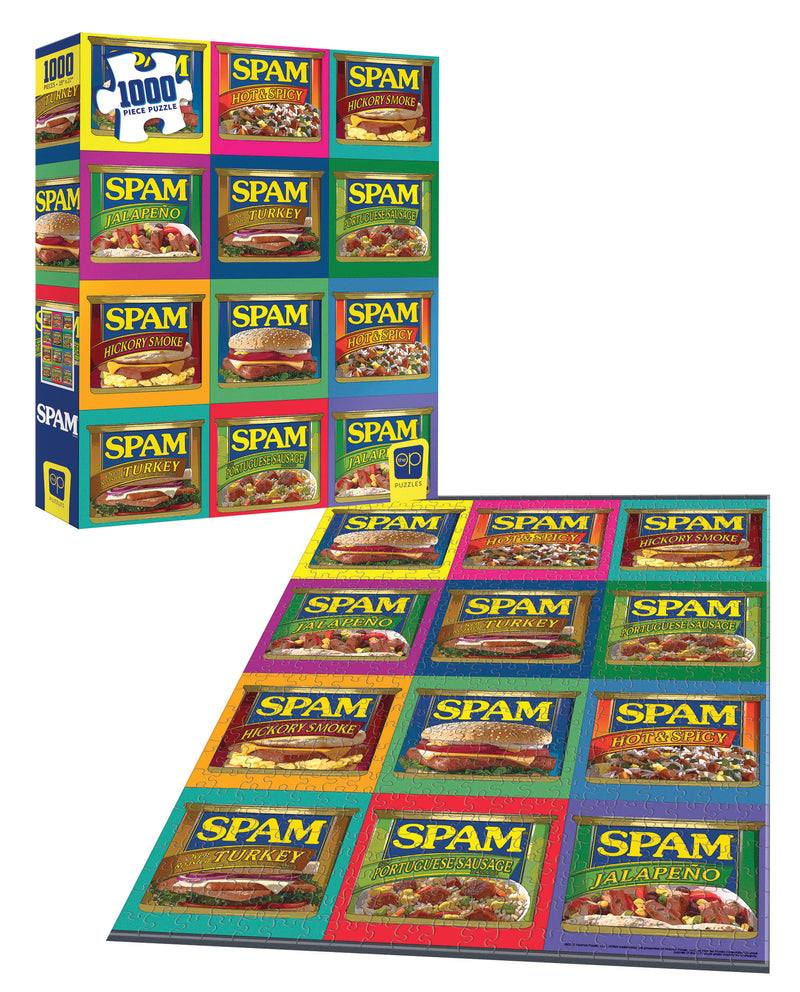 SPAM Sizzle. Pork. and. Mmm. 1000 Piece Jigsaw Puzzle | Officially Licensed SPAM Merchandise | Collectible Puzzle Featuring Favorite Canned Meat