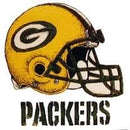 Green Bay Packers Helmet Sports Transfers Temporary Tattoos (Set of 3)
