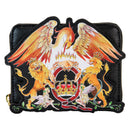 Queen Logo Crest Zip Around Wallet