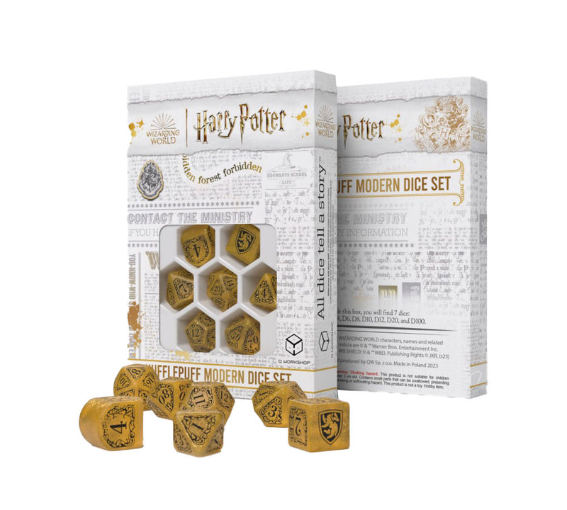 Harry Potter Modern Dice Set: Hufflepuff (Yellow)