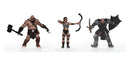 Characters of Adventure: Orcs Group of 3 - Set B - Archer, Paladin, Battlemaster