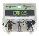 Characters of Adventure: Orcs Group of 3 - Set B - Archer, Paladin, Battlemaster