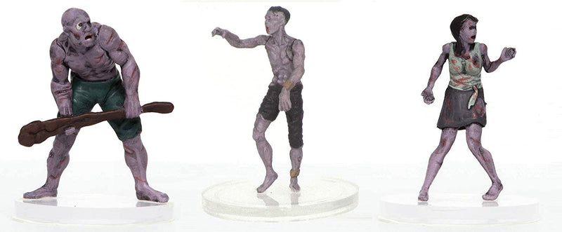 Zombies Group of 3 - Set B - Basher, Reacher, Peasant - 28mm Plastic Minis