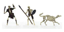 Characters of Adventure: Skeletons Group - Set B - Blademaster, Spearman, Wolf