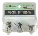 Characters of Adventure: Skeletons Group - Set B - Blademaster, Spearman, Wolf
