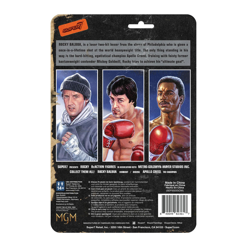 Rocky ReAction Figure Wave 2: Apollo Creed (Boxing), 3.75"