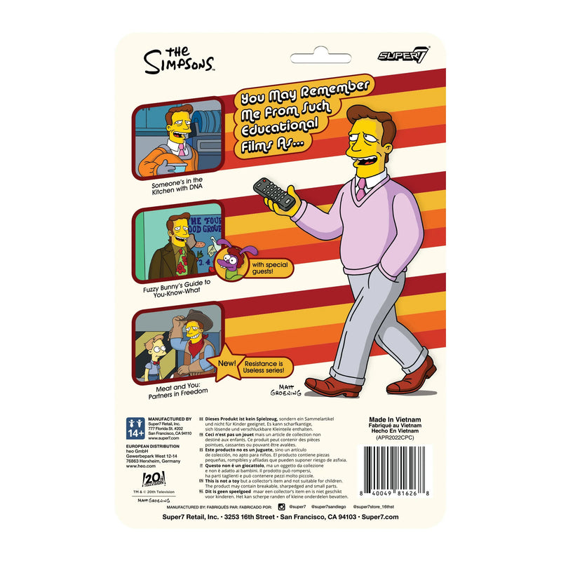 The Simpsons ReAction Figure Wave 2: Troy McClure "Meat and You"