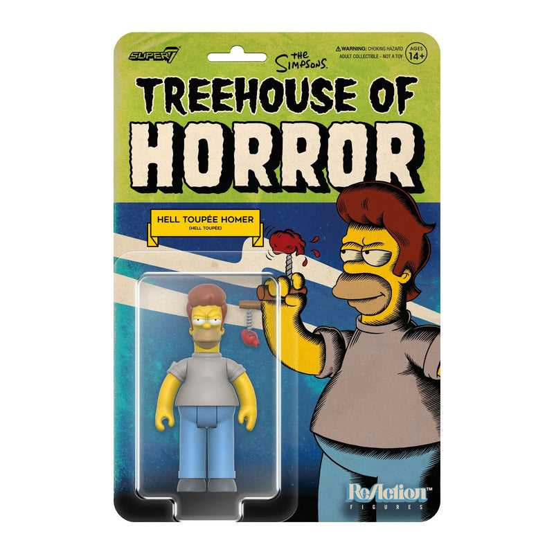 The Simpsons ReAction Figure Wave 4: Treehouse of Horror Hell Toupee Homer