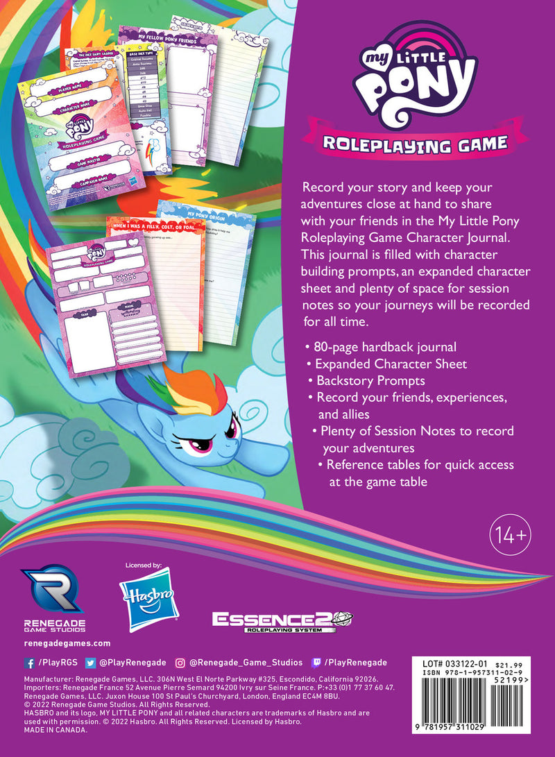 My Little Pony RPG: Character Journal