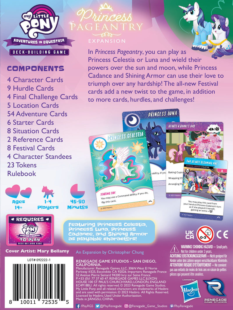My Little Pony DBG: Adventures in Equestria Princess Pageantry Expansion