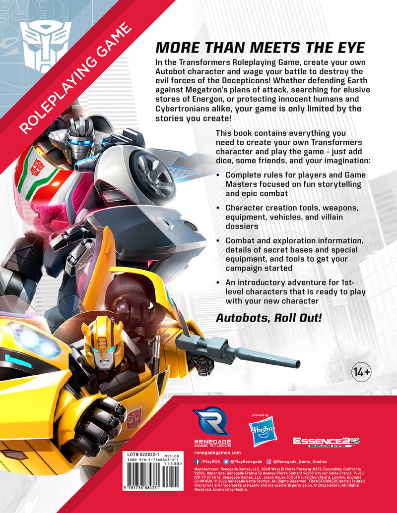 Transformers Roleplaying Game Core Rulebook