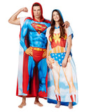 DC Comics Superman & Wonder Woman Dynamic Duo Twinsie Poncho Set