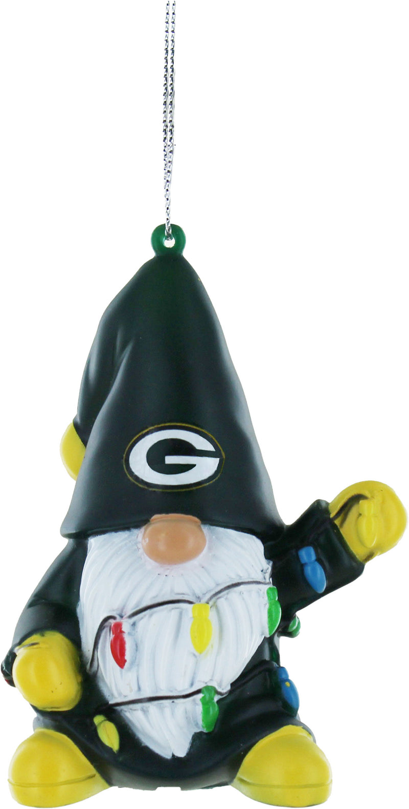 Green Bay Packers Mini Vinyl Gnome w/ Lights Ornament
