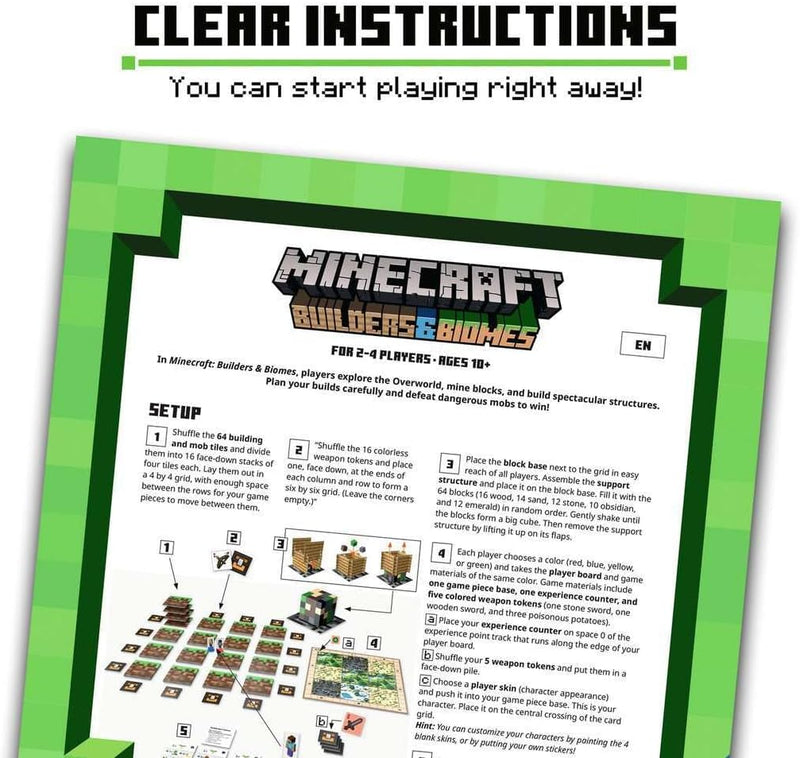 Minecraft: Builders & Biomes | Engaging Strategy Board Game