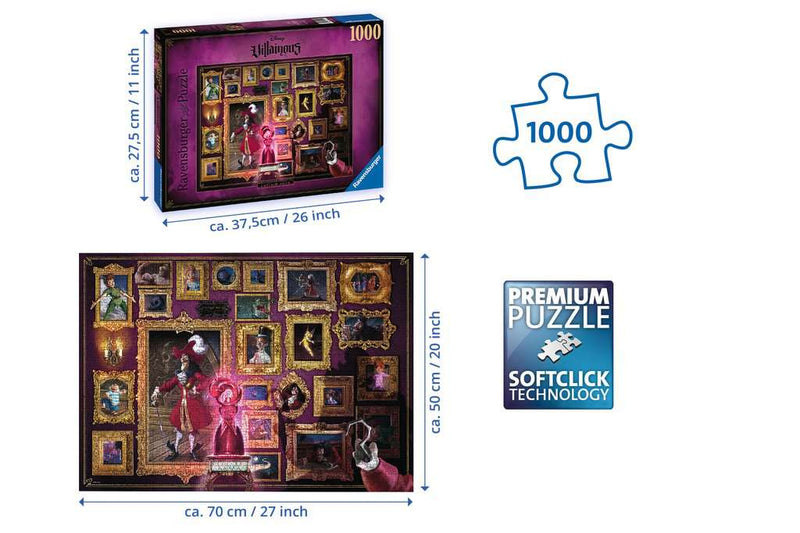 Disney Villainous: Captain Hook Jigsaw Puzzle, 1000-Pieces