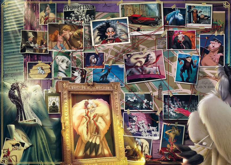 Disney Villainous: Cruella de Vil Jigsaw Puzzle, 1000-Pieces