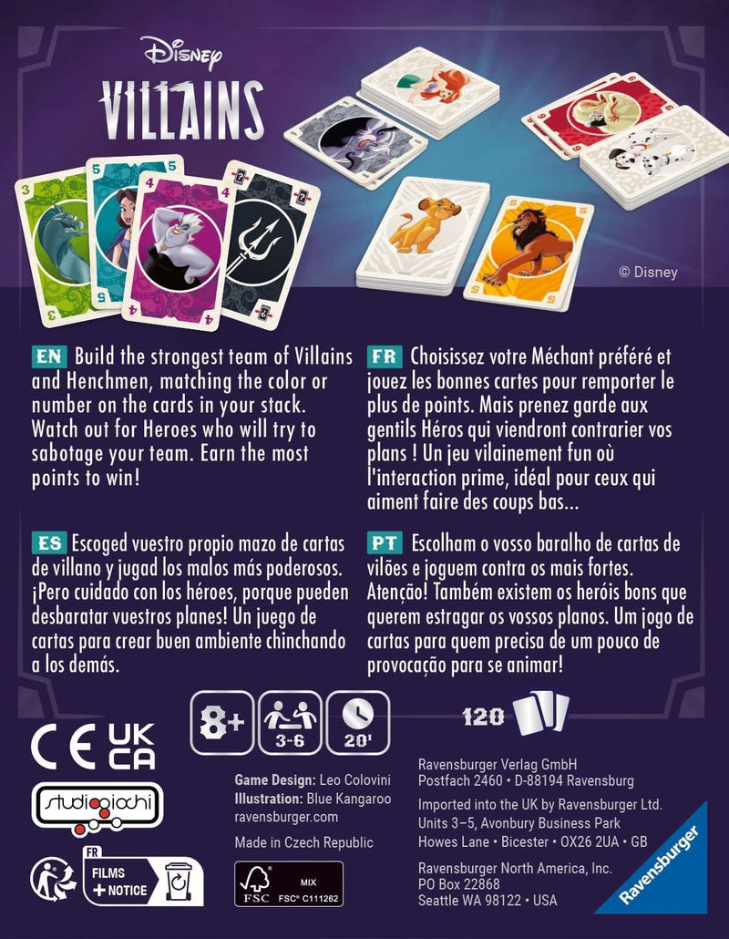 Disney Villains: The Card Game – A Wickedly Fun Card Game for Boys and Girls