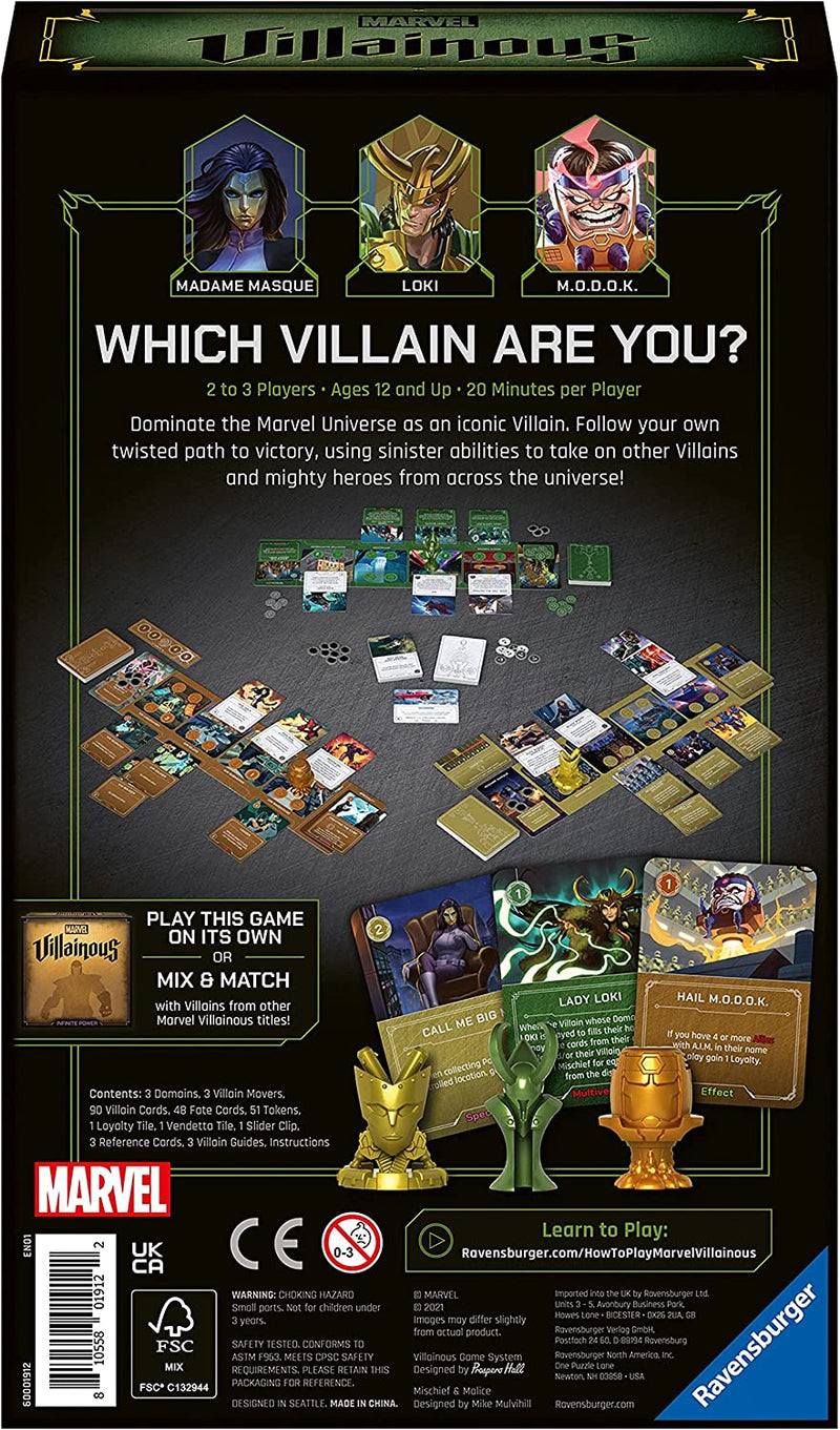 Marvel Villainous: Mischief & Malice Strategy Board Game