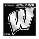 Wisconsin Badgers 5" x 5" Metallic Window Decal