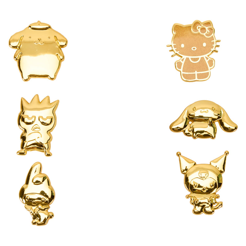 Sanrio 50th Anniversary Gold Mystery Box Pin (One Pin)