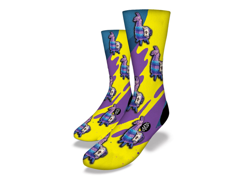 Battle Royale Loot Llama Socks, One Size (7-13)