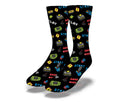 Game Over Socks, Black, One Size (7-13)
