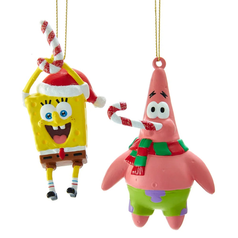 SpongeBob Squarepants and Patrick Ornament Set