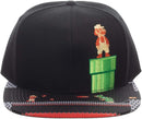 Super Mario 8-Bit Flat Bill Snapback
