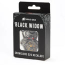 Black Widow Snowglobe D20 Necklace