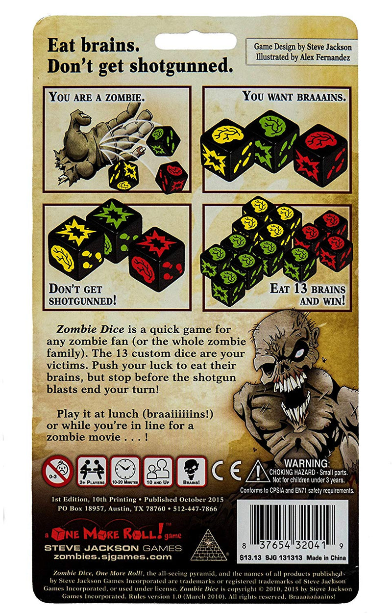 Zombie Dice | Includes 13 Dice