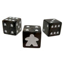 Meeple d6 Dice Set: Black