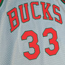 Milwaukee Bucks Kareem Abdul-Jabbar 1971-72 7th Silver Swingman Jersey