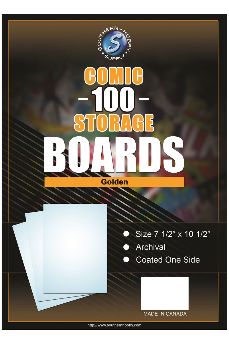 Comic Backing Boards, 100 Count Pack, Golden Age