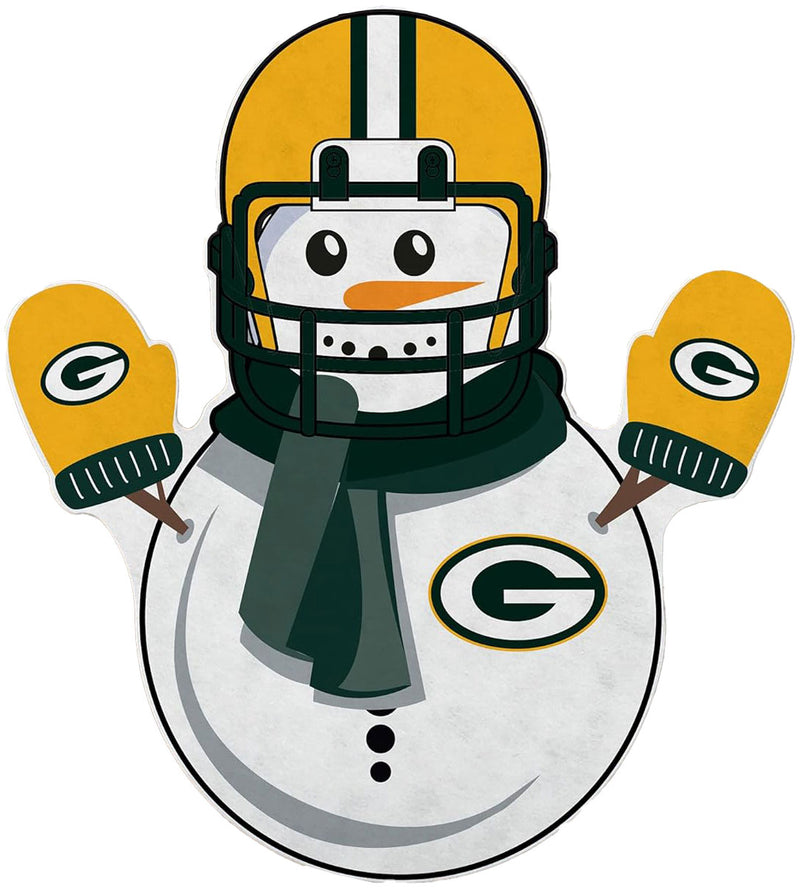 Green Bay Packers Snowman Shaped Cut Pennant